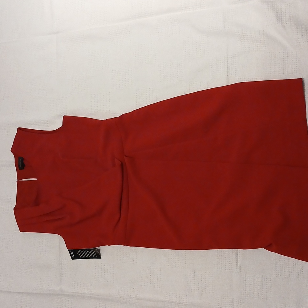 The Limited red front pleat dress sz 8 nwt
